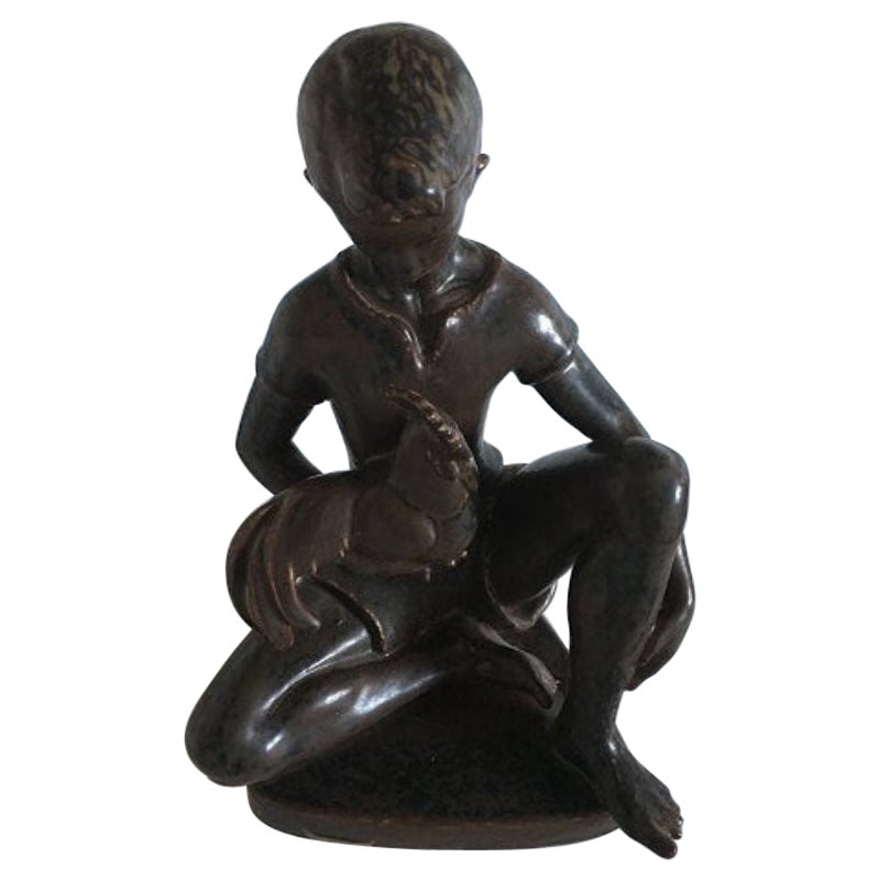 Royal Copenhagen Stoneware Johannes Hedegaard Figurine No 20885 For Sale