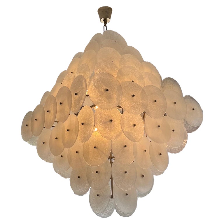 Very Large 9 Tiers Murano Glass Chandelier at 1stDibs