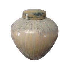 Royal Copenhagen Crystalline Glaze Vase with Lid by Valdemar Engelhardt No K237