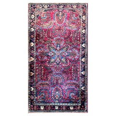 Antique Persian Sarouk Rug, C-1920