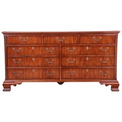 Drexel Heritage Georgian Carved Mahogany Dresser or Credenza