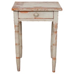 Primitive Painted Side Table