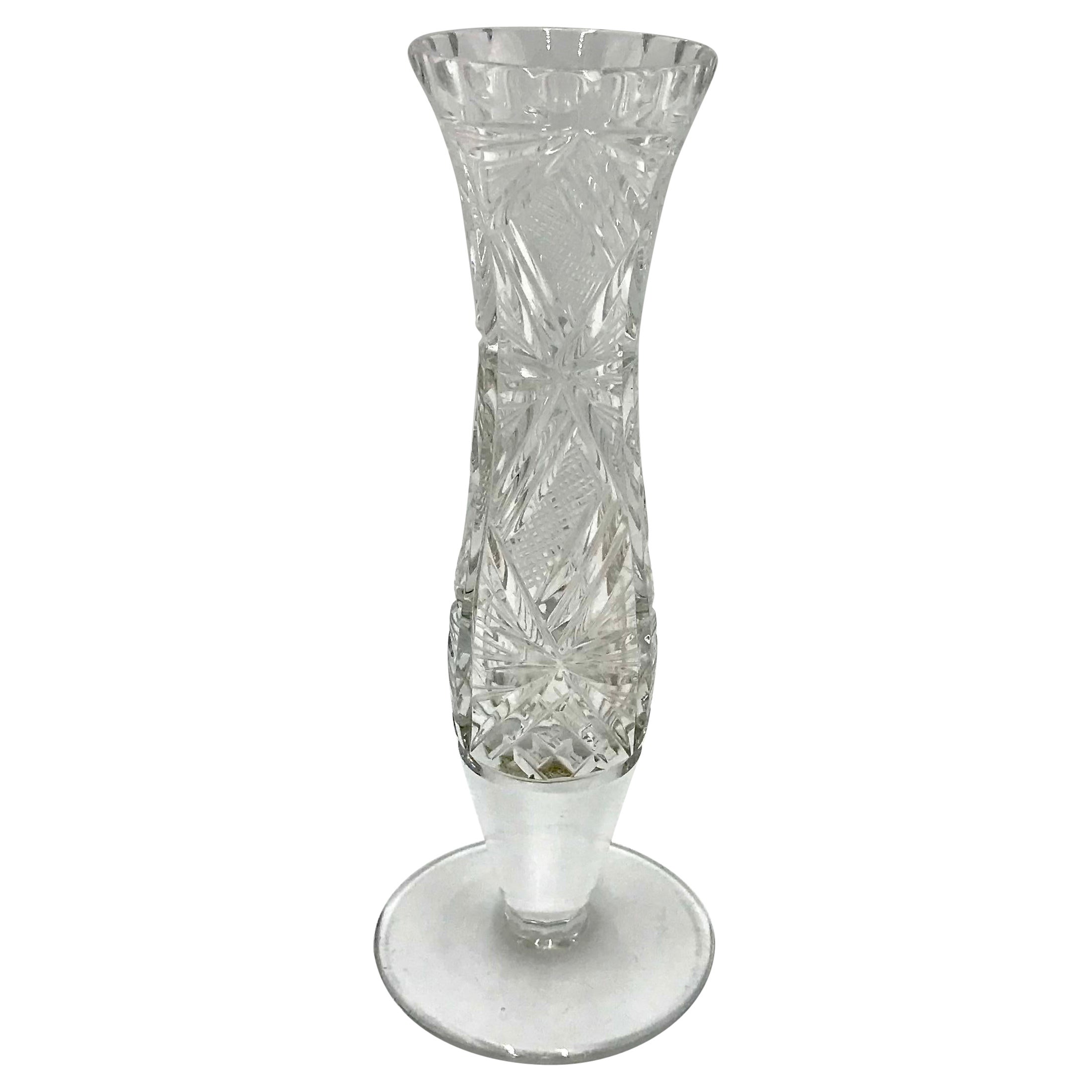 Crystal Vase, Poland, 1960s