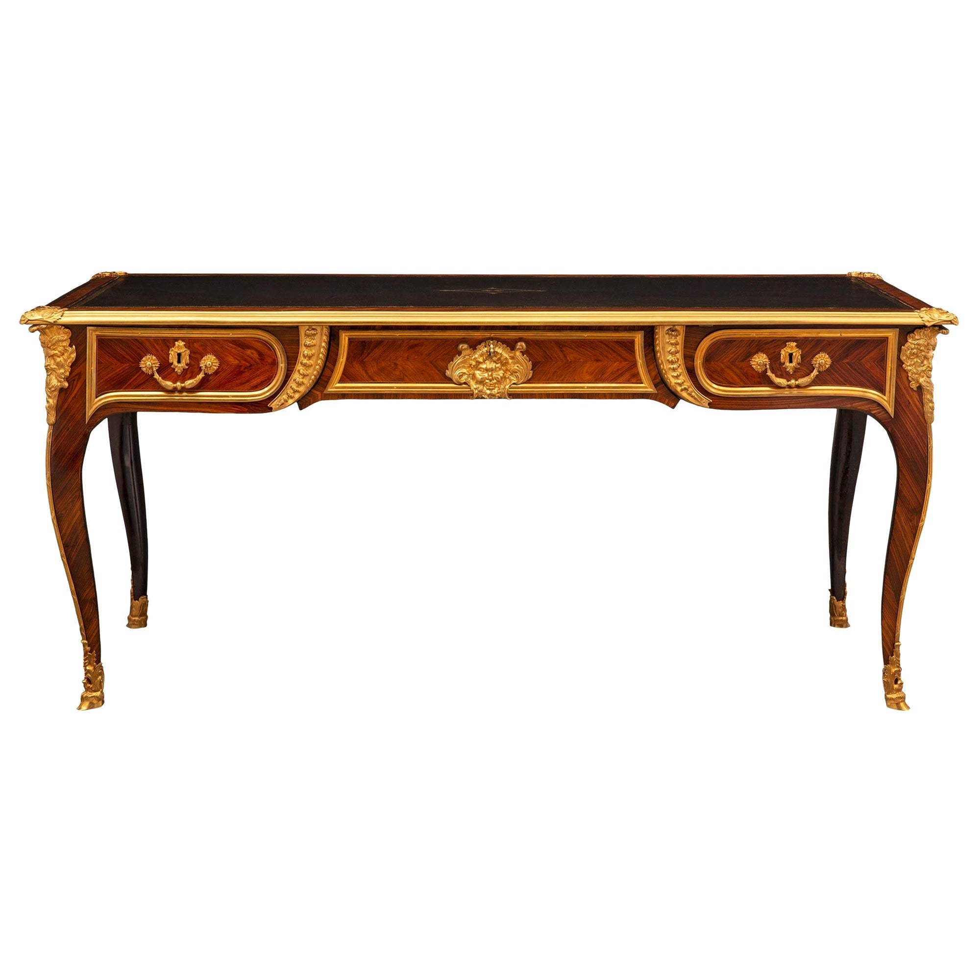 Bureau Plat Francés Siglo XVIII Periodo Luis XV