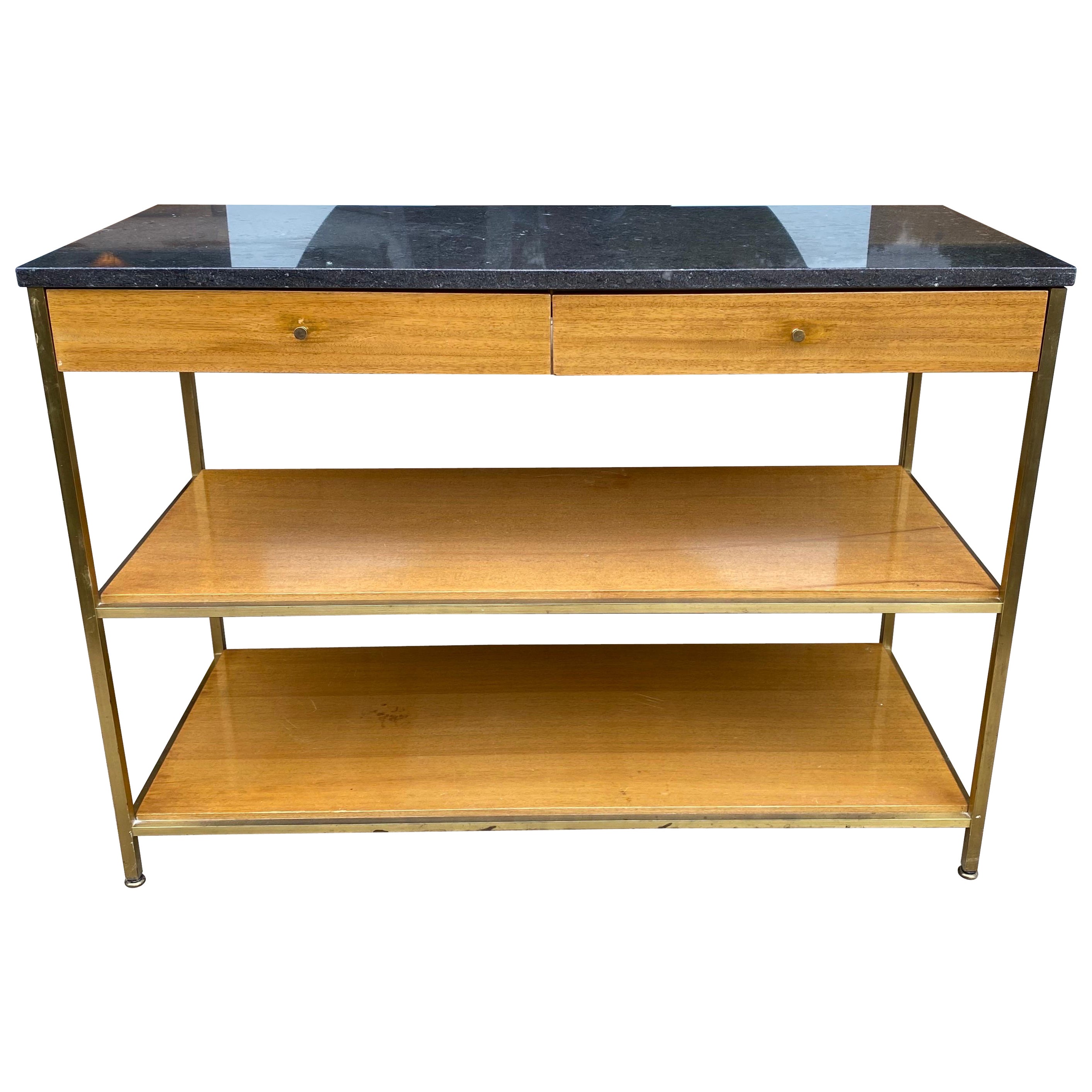 Vintage Marble Top Server by Paul McCobb for Calvin at 1stDibs