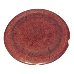 Royal Copenhagen Salto Tray / Plate in Oxblood Glaze