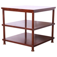 Laura Kirar for Baker Furniture Mahogany Three-Tier Occasional Side Table