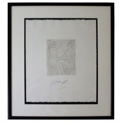 Peter Max Hommage à Picasso Volume 5 Gravure XVII 1993 Signé 68/99 Encadré