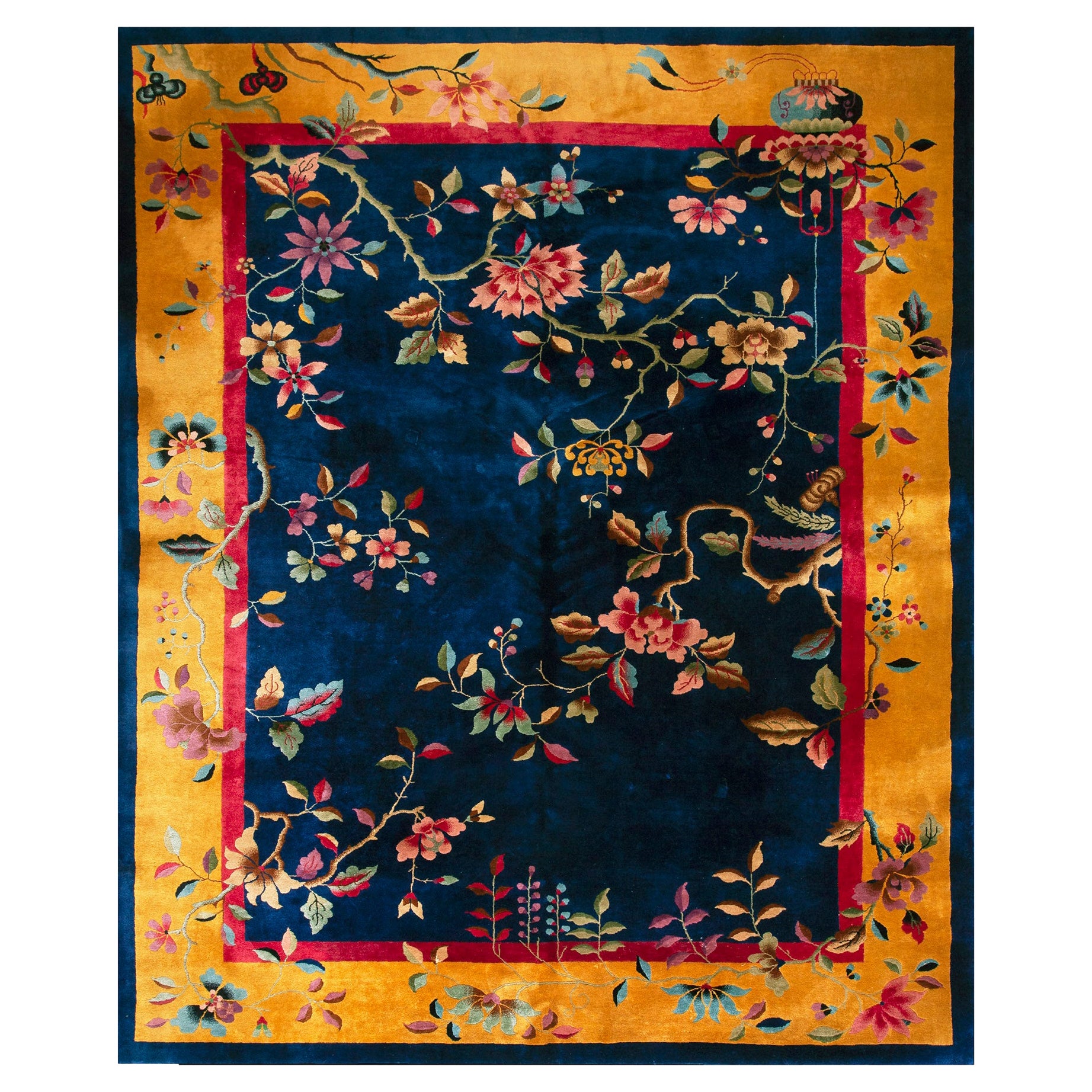 1920s Chinese Art Deco Carpet by Nichols Workshop ( 8'10" x 11'4" - 270 x 345 ) For Sale