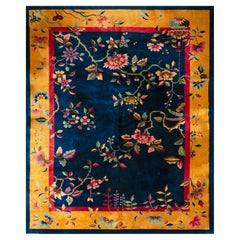 Alfombra Art Decó china de los años 20, del Taller Nichols ( 8'10" x 11'4" - 270 x 345 )