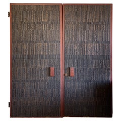 Vintage Forms and Surfaces Brutalist Bronze Doors