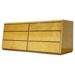 Post Modern Dresser Console in Birdseye Maple by COMA, Italy circa 1970's