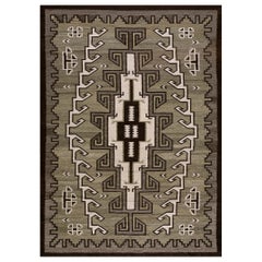 Tapis Navajo américain des années 1940 ( 6' 10"" x 9' 6" - 210 x 290 cm)