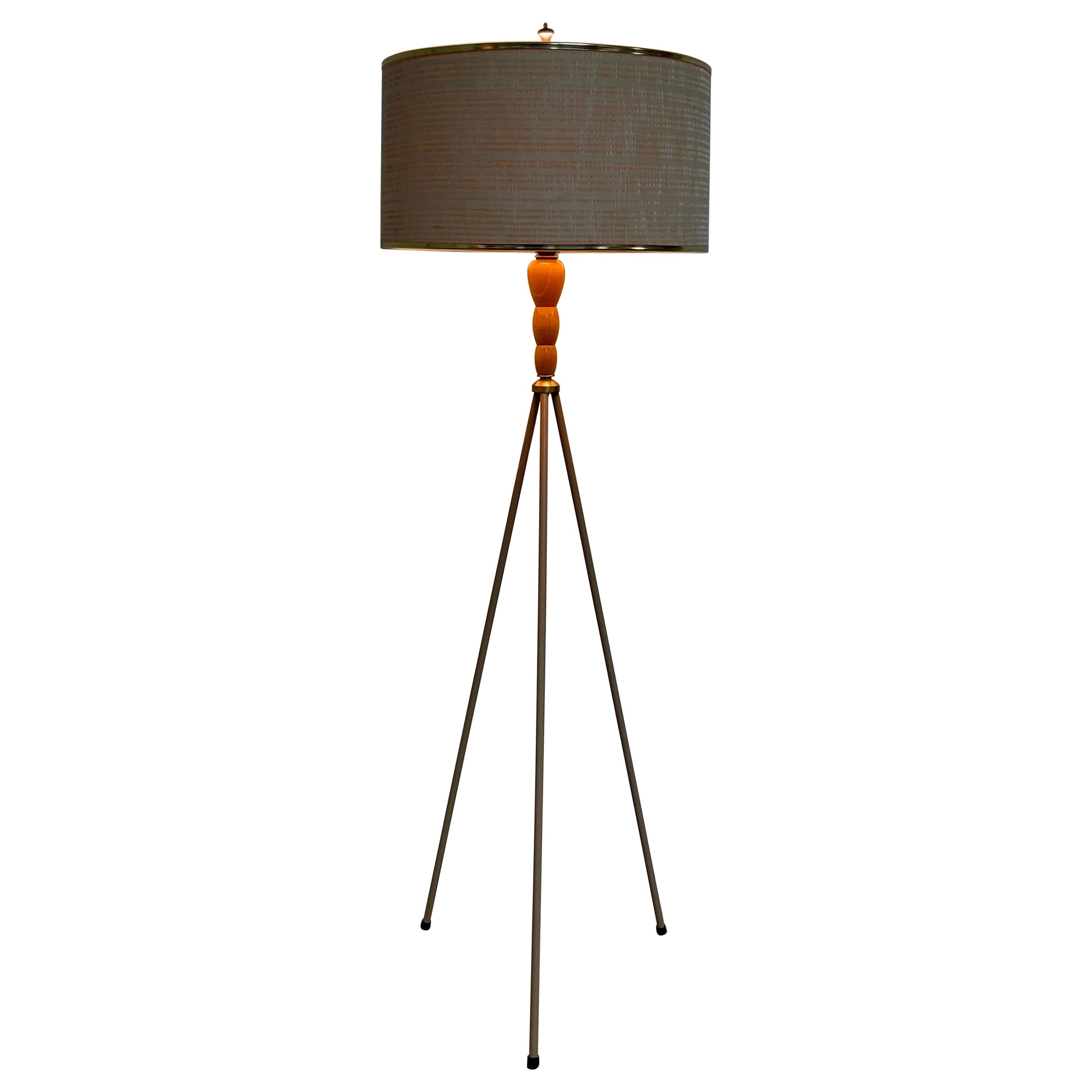 Mid Century Tripod Lamp For Sale