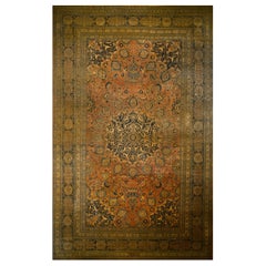 Persischer Täbris Haji Jalili-Teppich aus dem späten 19. Jahrhundert 14'4" x 22'7" - 437 x 688 )