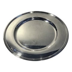 Set of 8 Svend Toxværd Silver Charger / Plate