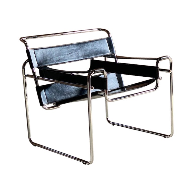 Marcel Breuer B3 Wassily Lounge Chair by Knoll, Circa 1970 For Sale