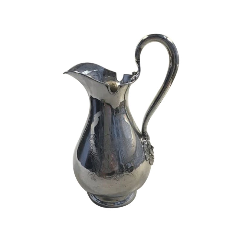 Water Pitcher Danish Silver For Sale