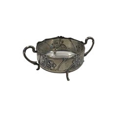 Silver Bowl with Glass Insert