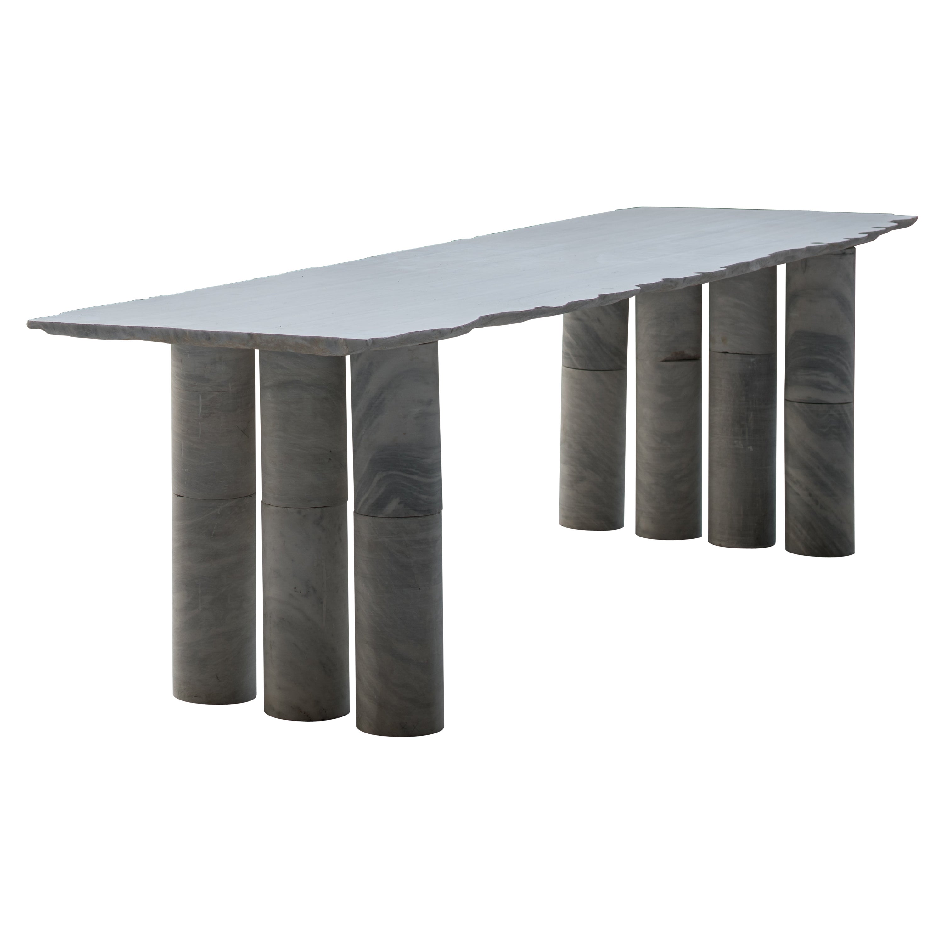 Doric Seven Dinning Table by Theodore Psychoyos For Sale