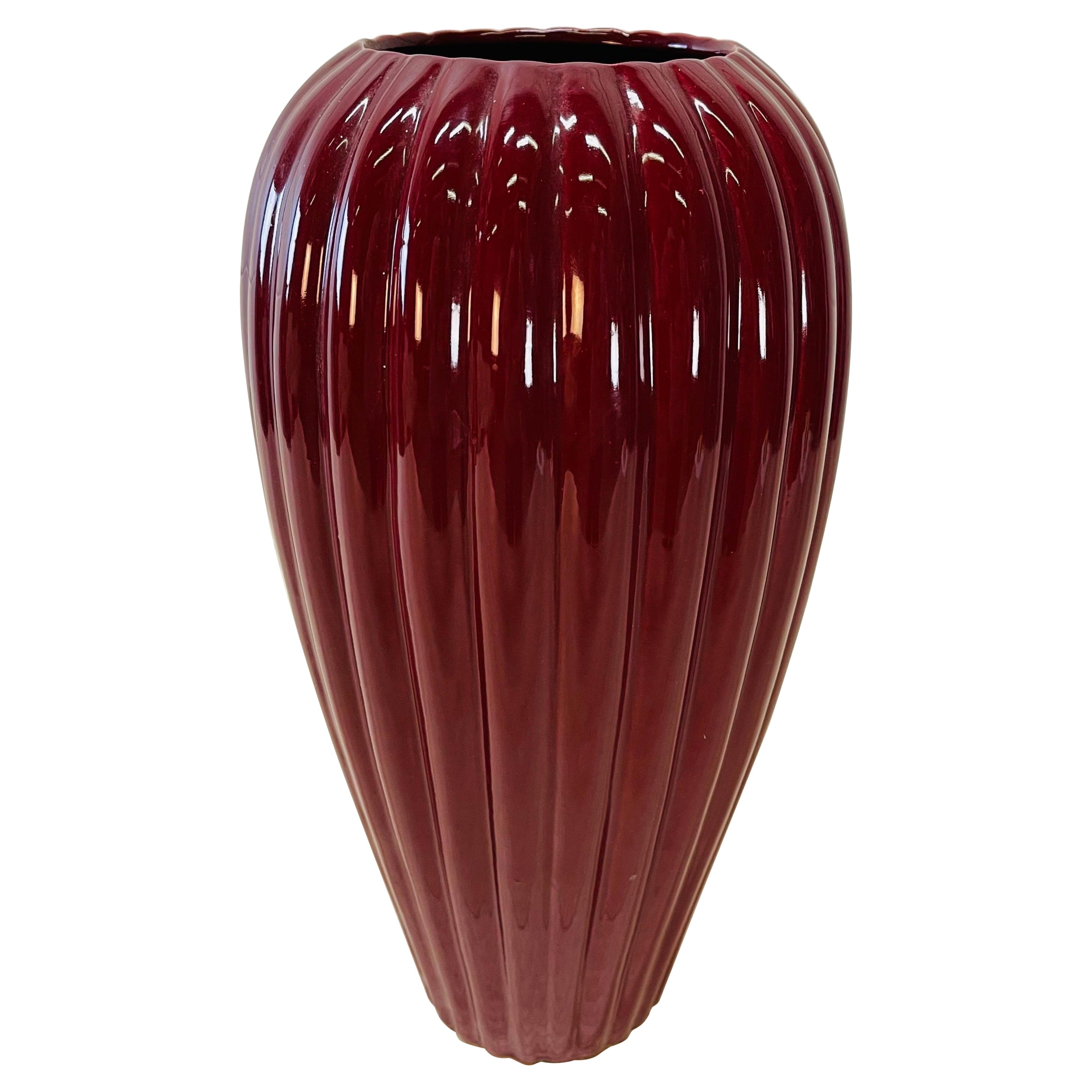 Tall HandMade Ceramic Floor Vase by Gaspar Kiraly 'Signed', 1970’s For