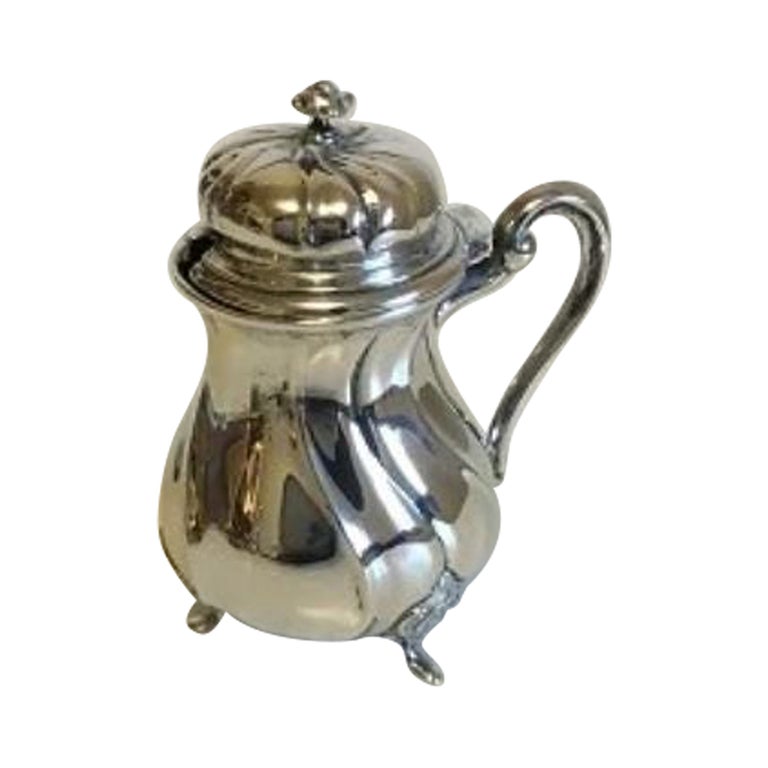 Silver Mustard Cup For Sale at 1stDibs