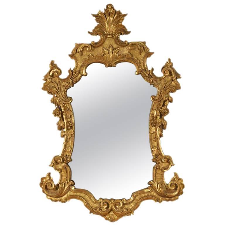 Louis XV Gilt Wood Mirror For Sale