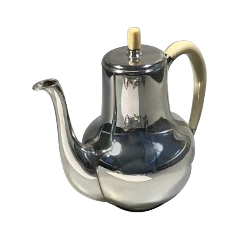 Hingelberg Sterling Silver Coffee Pot Svend Weihrauch For Sale