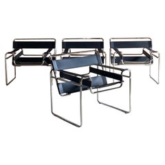  Marcel Breuer B3 Wassily Lounge Chairs Gavina circa 1970