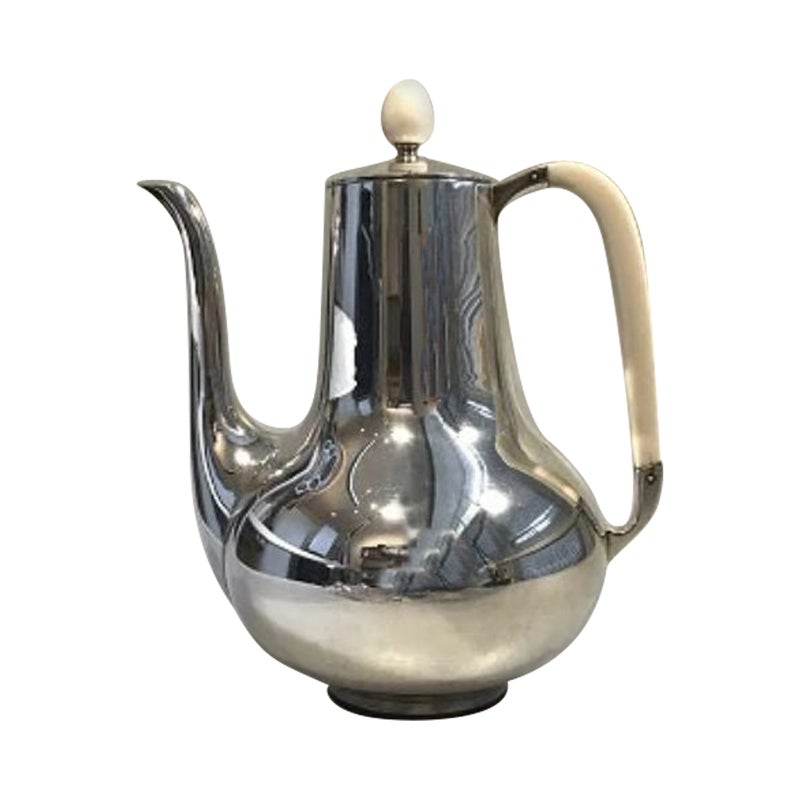 A. F. Rasmussen Sterling Silver Coffee Pot For Sale