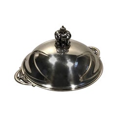 CC Hermann Sterling Silver Lid Dish with Krone Top