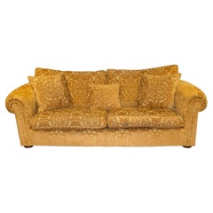 Vintage Elegant Walford Duresta Tumeric Three Seater Sofa with Reversible Cushions