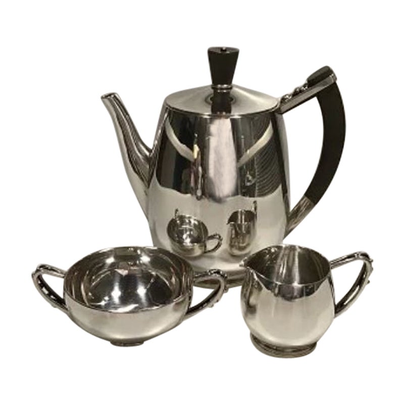 Aage Weimar Sterling Silver Coffee Set For Sale