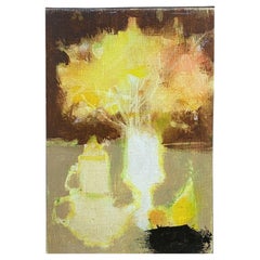 René Leroy, Naturaleza Muerta Modernista Francesa, Pintura al Óleo, Llamarada de Color