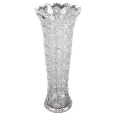 Hand-Cut Bohemian Crystal Vase