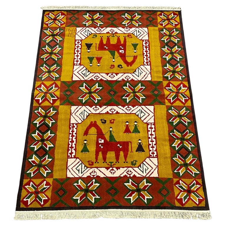 MidCentury Ege Rya Danish Modern Wool Rug, New Old Stock, Heritage