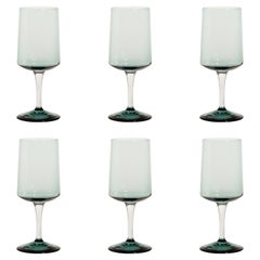 Green/Gray Wine Glasses Set of Two