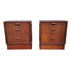 Rosewood Nightstands by Dyrlund of Denmark a Pair