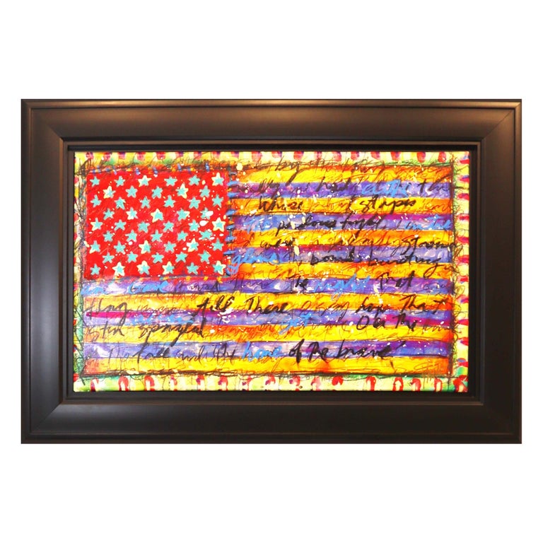 Tim Yanke Yankee Doodle Embellished Giclee Giclee on Canvas Signed at 1stDibs