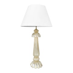20th Century Italian Tall Vintage Murano Glass Table Lamp by Barovier & Toso