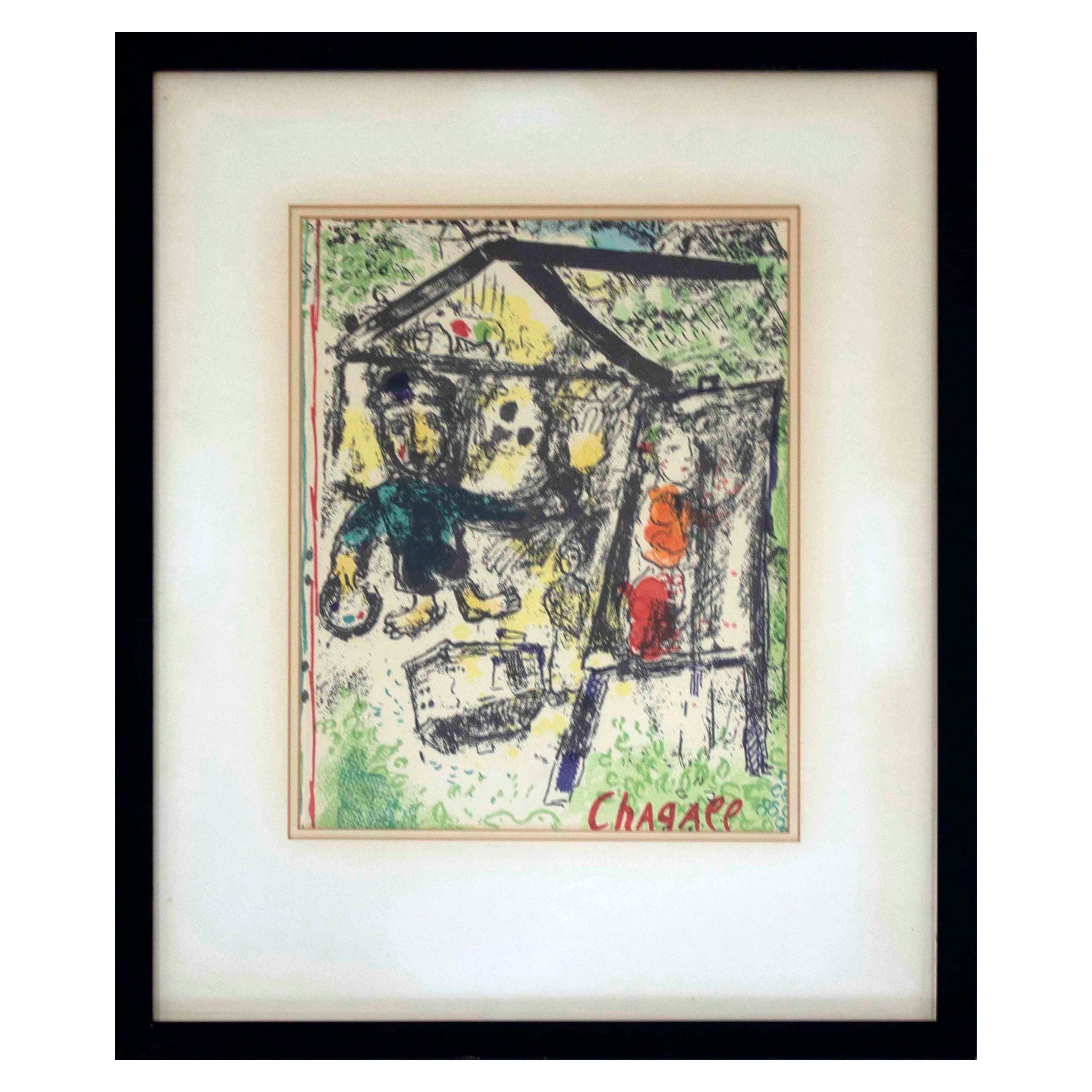 Marc Chagall Derriere Le Miroir Cover Lithograph, 1969