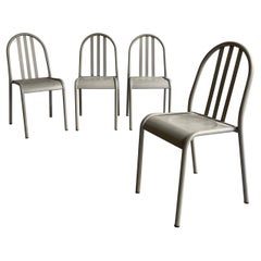 Steel Dining Side Chairs in the Style of Robert Mallet-Stevens