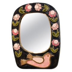 Ceramic Miroir by Mithe Espelt, France circa 1960