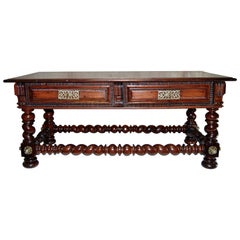 Solid Rosewood Salon Table, Late 1700s