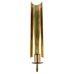 Pierre Forsell for Skultuna, Reflex Wall Candlestick in Brass, 1960s