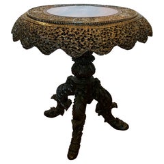 19th Century Anglo, Indian Tea Table