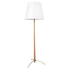 20th Century Swedish Mid-Century Teak, Brass Floor Lamp by Hans-Agne Jakobsson