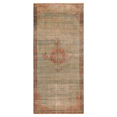 Silk Antique East Turkestan Khotan Rug. Size: 4 ft 5 in x 9 ft 10 in