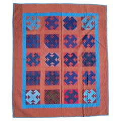 Amish Shoe Fly Signature Quilt, Dated