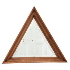 Triangular Oak Frame Mirror